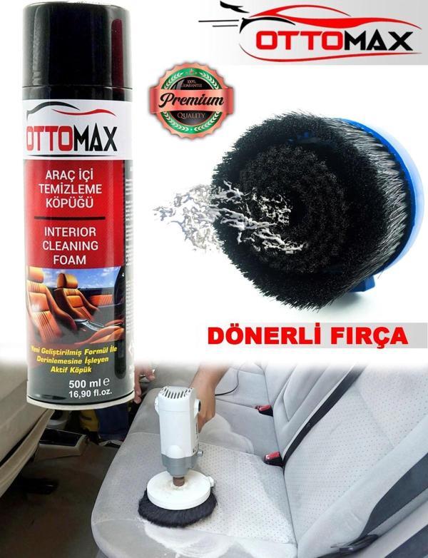 Ottomax Pro Su Sıçratmayan Yumuşak Koltuk Fırçası Koltuk Tavan Temizleme İlacı  - Image 1