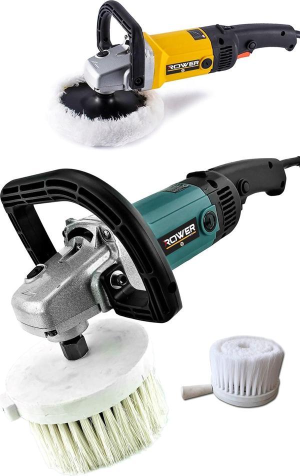 Rowermax RWRX-1200DO Alman Dizayn Devir Ayarlı  Polisaj Makinesı 1200W Koltuk Fırçalama Dönen  Fırça - Image 1