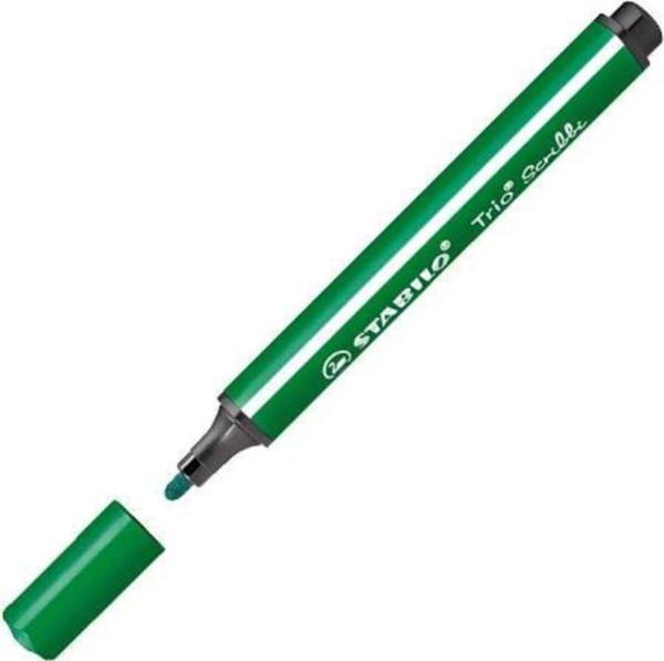 STABILO RIO SCRIBBI STAND 40LI 12 668\40-1 KEÇELİ KALEM K.YEŞİL  - Image 1