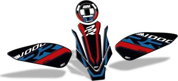 GP Kompozit BMW M 1000 RR 2021-2024 Uyumlu Tank Pad Seti Siyah - Image 1