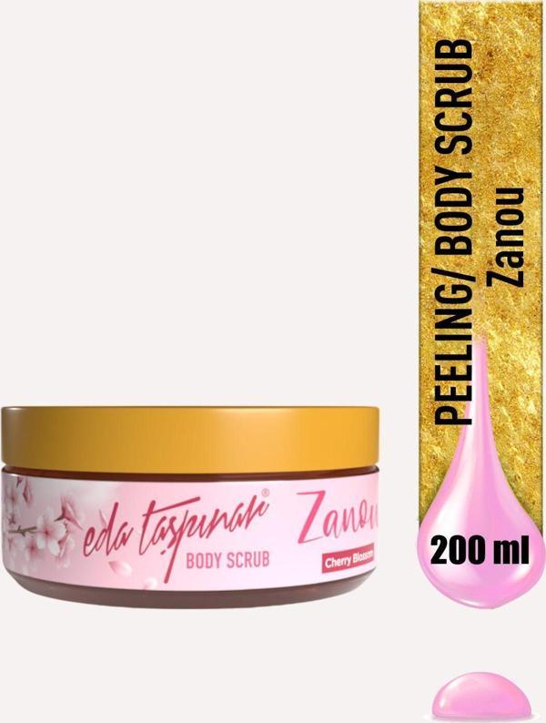 Zanou Cherry Blossom Nemlendirici, Arındırıcı Vücut Peelingi - 300 GR (EGY0046) - Image 1