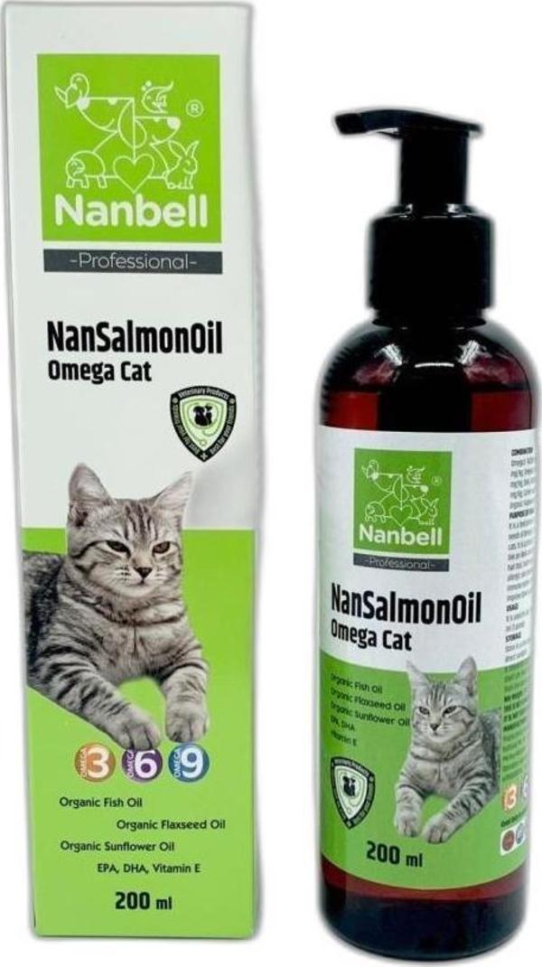 Nanbell NanSalmonOil Kedi Balık Yağı 200 Ml - Image 1