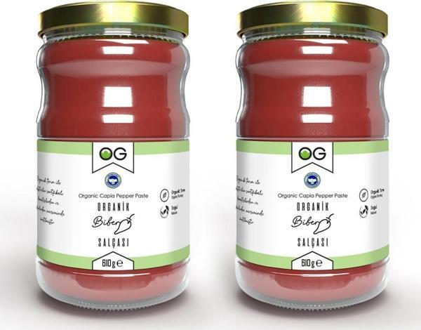 2 Adet Organik Sertifikalı Biber Salçası 610 GR +6 Ay - Image 1