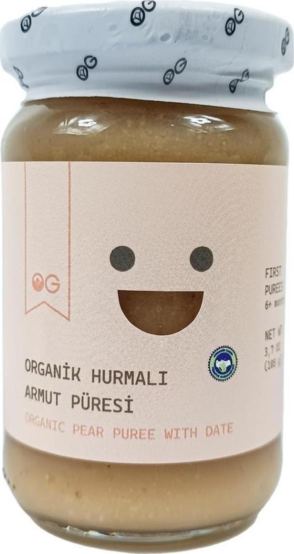 OG Natural Organik Hurmalı Armut Püresi 105 Gr +6 Ay - Image 1