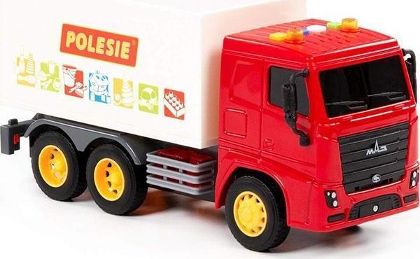 Polesie Sürtmeli Kapalı Kasakamyon Işıklı ve Sesli Kırmızı Kabinli Kamyon 96357 - Image 1