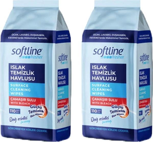 Softline Fresher Islak Temizlik Havlusu Çamaşır Sulu 108 Adet 2 Adet - Image 1