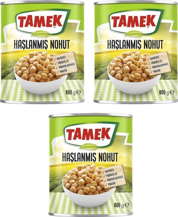 Tamek Haşlanmış Nohut 800 Gr x 3'Lü Paket - Image 1