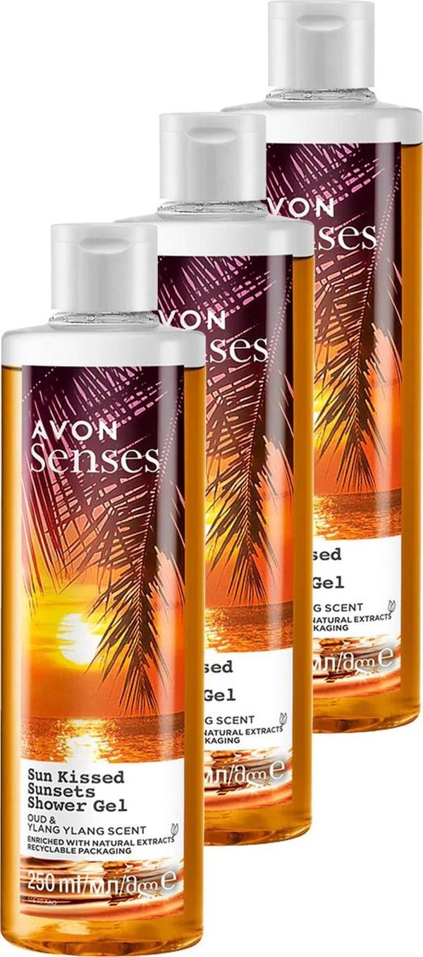 Senses Sun Kissed Sunsets Duş Jeli 250 Ml. Üçlü Set - Image 1