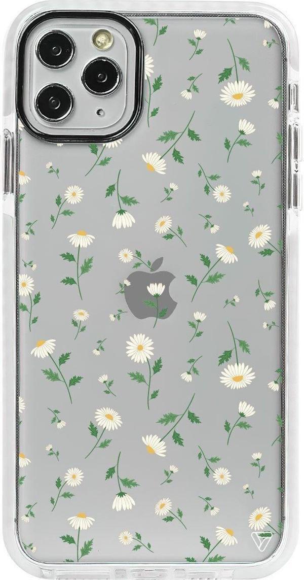 İphone 11 Pro Max Beyaz Impact Papatya 1 Premium Telefon Kılıfı - Image 1