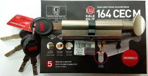 Kale Kilit 164 Cec M Tüpten Şifreli Mandal Topuzlu Silindir 68 mm Nikel - Image 1