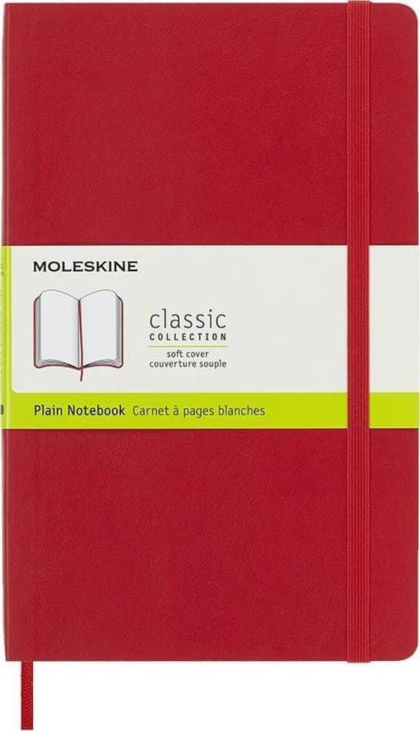 Moleskine Yumuşak Kapak Çizgisiz Defter L Boy 13x21 cm 192 Sayfa Scarlet Kırmızı - Image 1