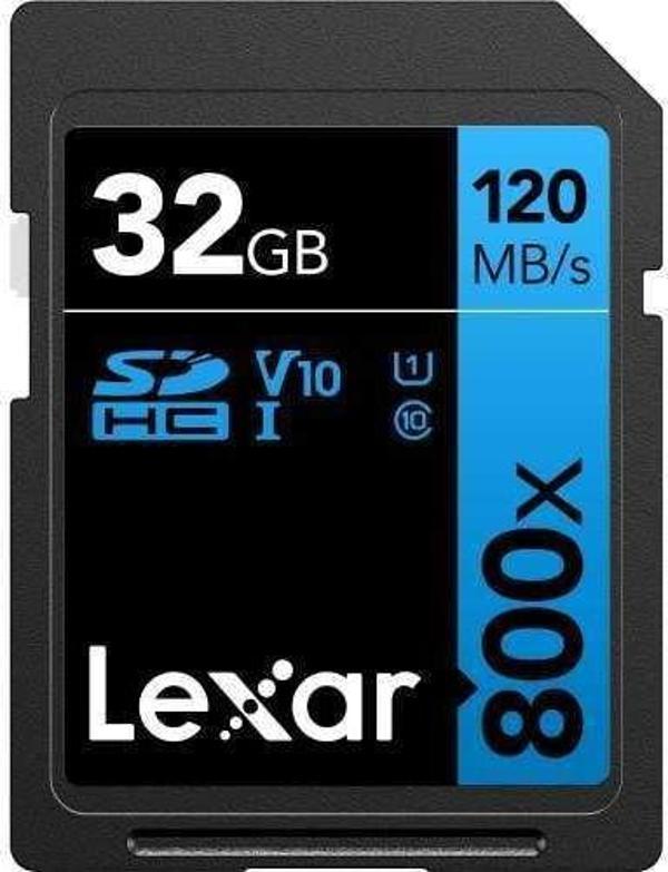 Lexar 32GB High-Performance 800x UHS-I SDHC Memory Card (BLUE Series) - Image 1