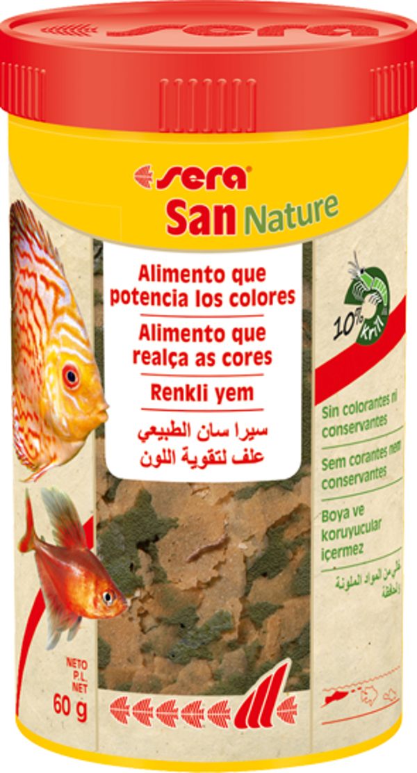 Sera San Nature Balık Yemi 250 ml - Image 1