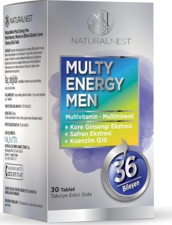 NaturalNest Multivitamin Men 30 Tablet - Image 1