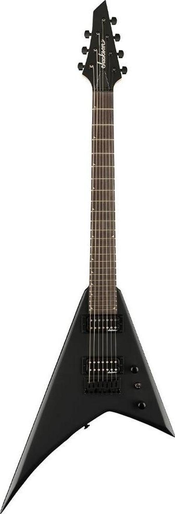 Jackson JS22-7 Rhoads RR HT Amaranth Klavye Satin Black Elektro Gitar - Image 1