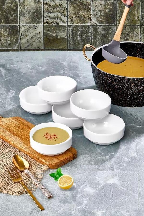 Cooker CKR4000 12 cm 12'li Porselen Joker - Çorba Kasesi - Image 1