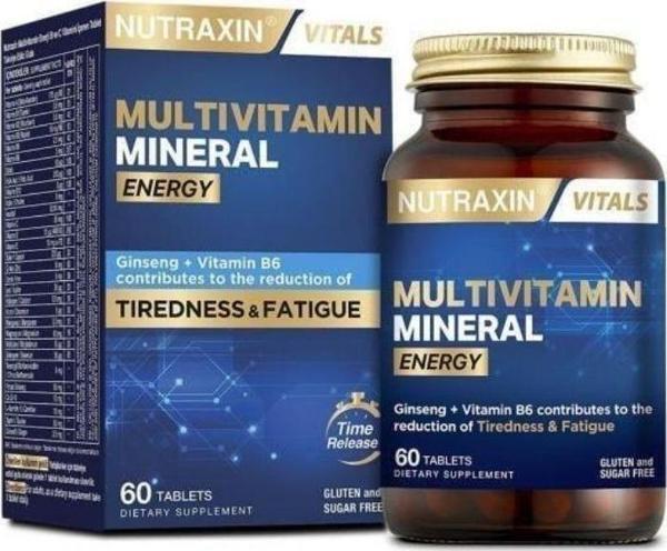 Nutraxin Multivitamin Mineral Energy 60 Tablet - Image 1