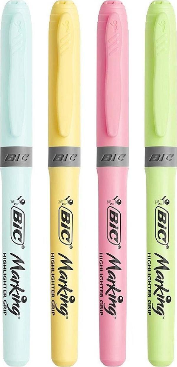 Bic FOSFORLU KALEM BRITE LINER SET GRİP PASTEL 4 LÜ - Image 1