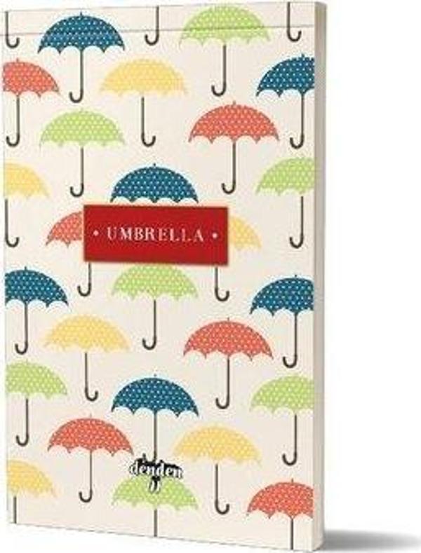 Denden Umbrella Küçük 11 x 15 80 Yaprak Soft Çizgisiz Bloknot - Image 1