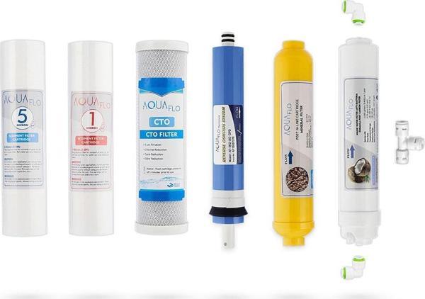 Mil Su Açık Kasa Su Arıtma Cihazı 6lı Filtresi AquaFlo Membran Set - Image 1