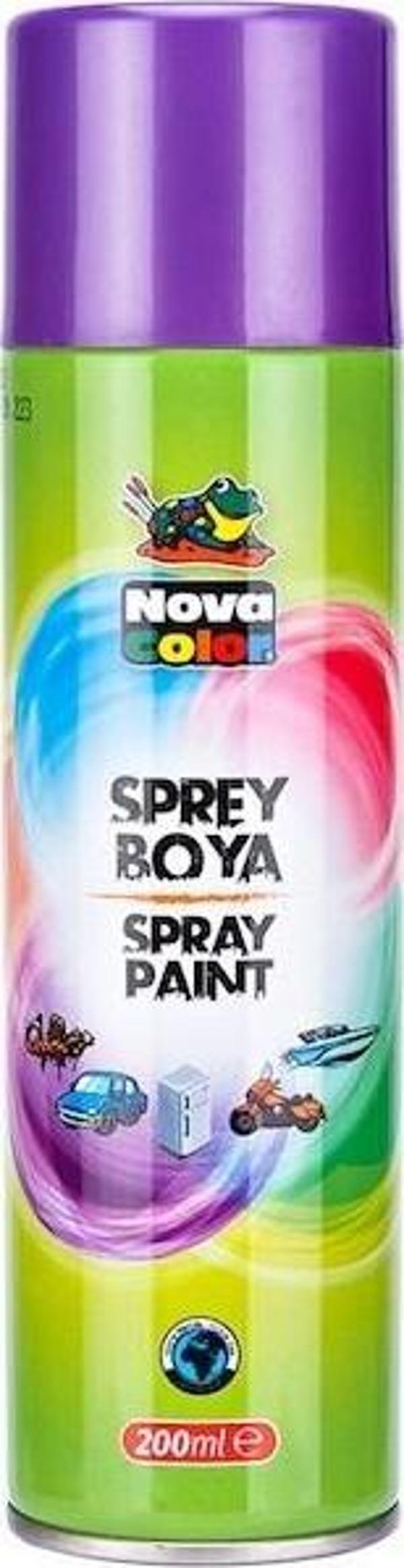 Nova Color SPREY BOYA 200 ML MOR NC-808 - Image 1