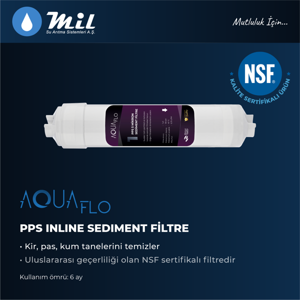 Aquaflo Kapalı Kasa Su Arıtma Cihazı 5li Filtresi Membran Set - Image 1