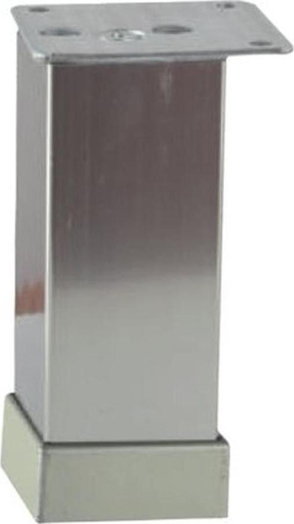 EROĞLU 40X40 ALÜMİNYUM DÜZ KARE AYAK İNOX 12 CM - Image 1