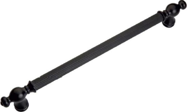 TORYUM ÇIZGILI SIYAH ALÜMINYUM MOBILYA KULBU 224 MM - Image 1