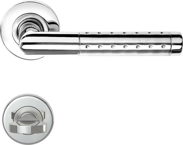 CONDI 106 NOKTALI SATEN KROM ROZETLI KAPI KOLU ROZETLİ WC (TK) - Image 1