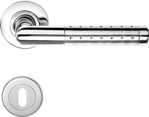 CONDI 106L NOKTALI SATEN KROM ROZETLI KAPI KOLU ROZETLİ ODA (TK) - Image 1