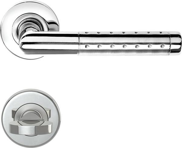 CONDI 106L NOKTALI SATEN KROM ROZETLI KAPI KOLU ROZETLİ WC (TK) - Image 1