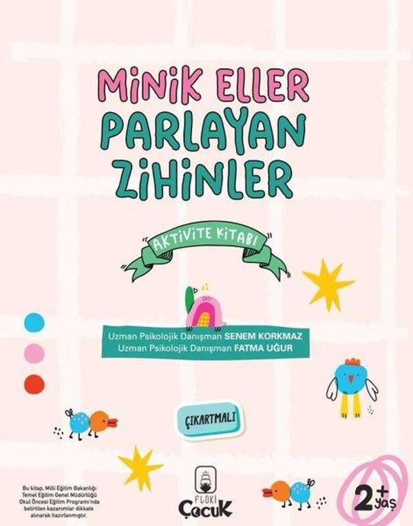 Minik Eller Parlayan Zihinler Aktivite Kitabı - Çıkartmalı - 2+Yaş - Floki Çocuk - Image 1