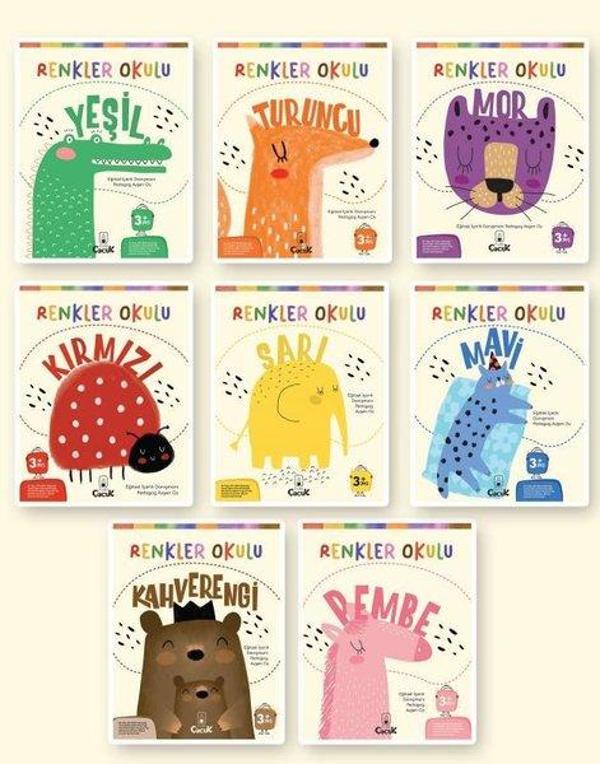 Renkler Okulu Serisi Seti - 8 Kitap Takım - Floki Çocuk - Image 1