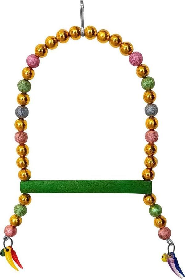 Renkli Boncuklu Ve Parlak Taşlı Kuşu Salıncağı 10-16 cm - Image 1