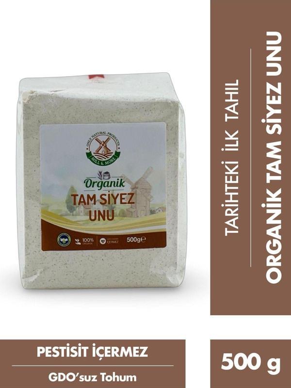 Mill More Organik Tam Siyez Unu 500 g +6 Ay - Image 1
