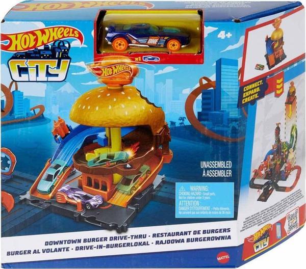 Hot Wheels Hamburger Restoranına Sürüş Oyun Seti - Image 1