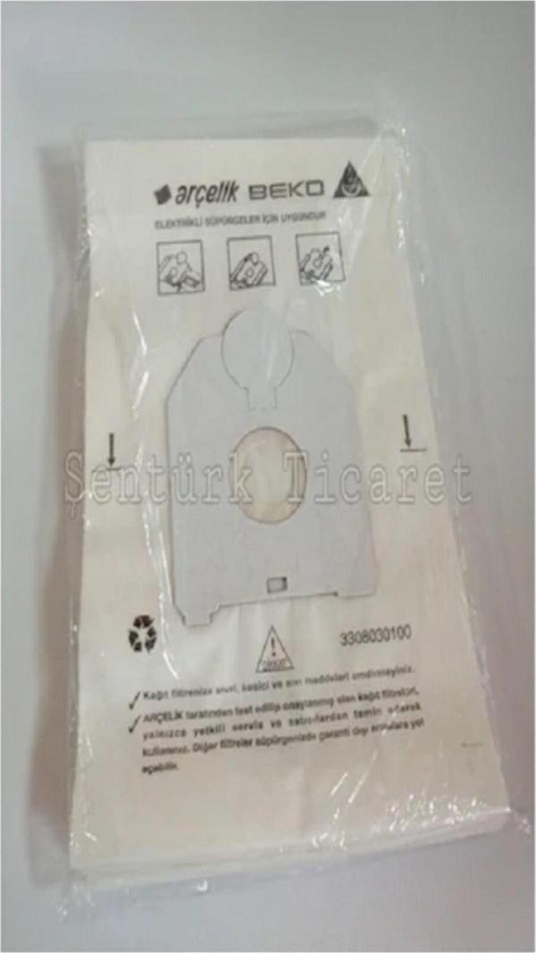 Arçelik S 6690 Elektrikli Süpürge Torbası Kagıt 5 Adet - Image 1