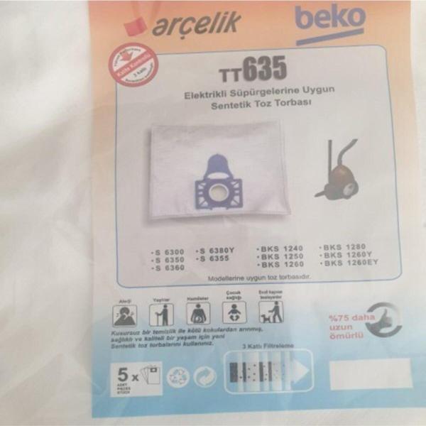 Arçelik Bez Süpürge Torbası 5 Li - Image 1