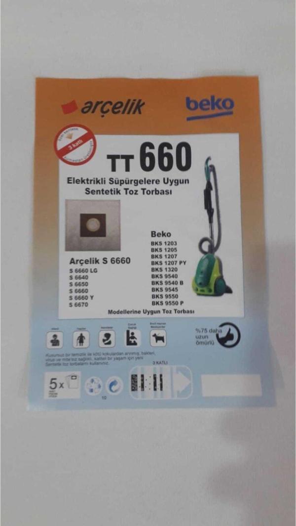 Arçelik Tt660 Elektrikli Süpürge Torbası - Image 1