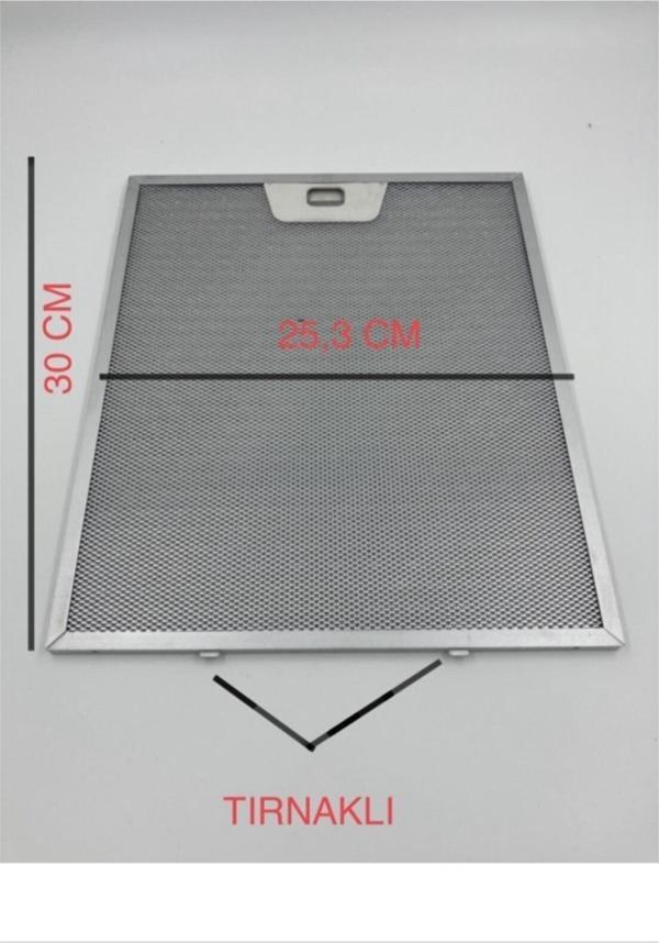 Arçelik 25,3x30 Cm Davlumbaz Ankastre Aspiratör Alüminyum Yağ Filtresi - Image 1
