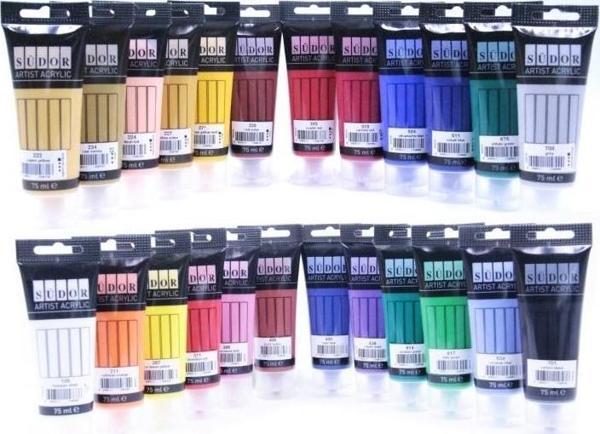 Südor AKRILIK TÜP SET 24X75 ML MA075-X24 - Image 1