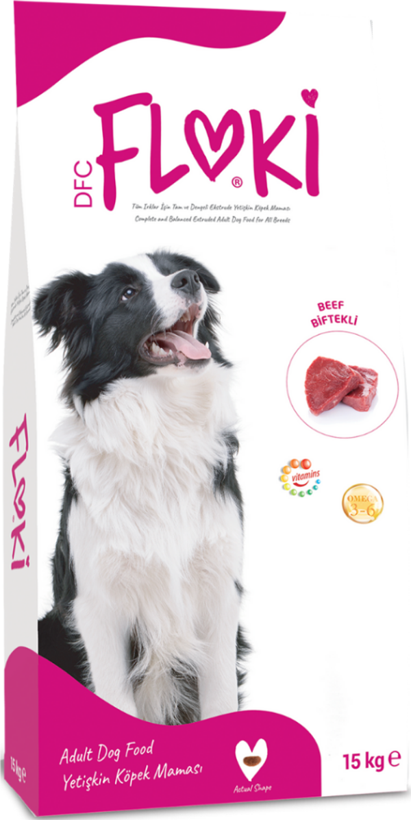 Floki Biftekli Yetişkin Köpek Maması 15 Kg - Image 1