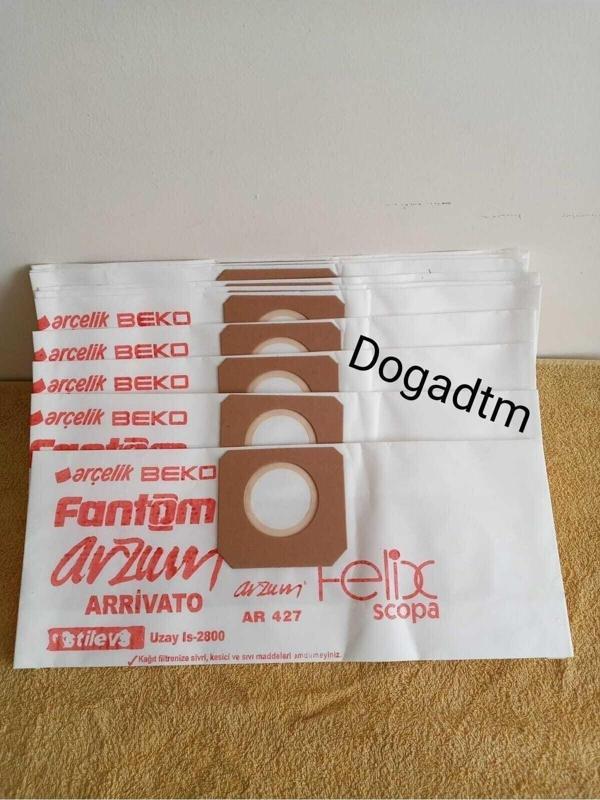 Arçelik -Fantom Uyumlu Süpürge Kağıt Toz Torba - Image 1