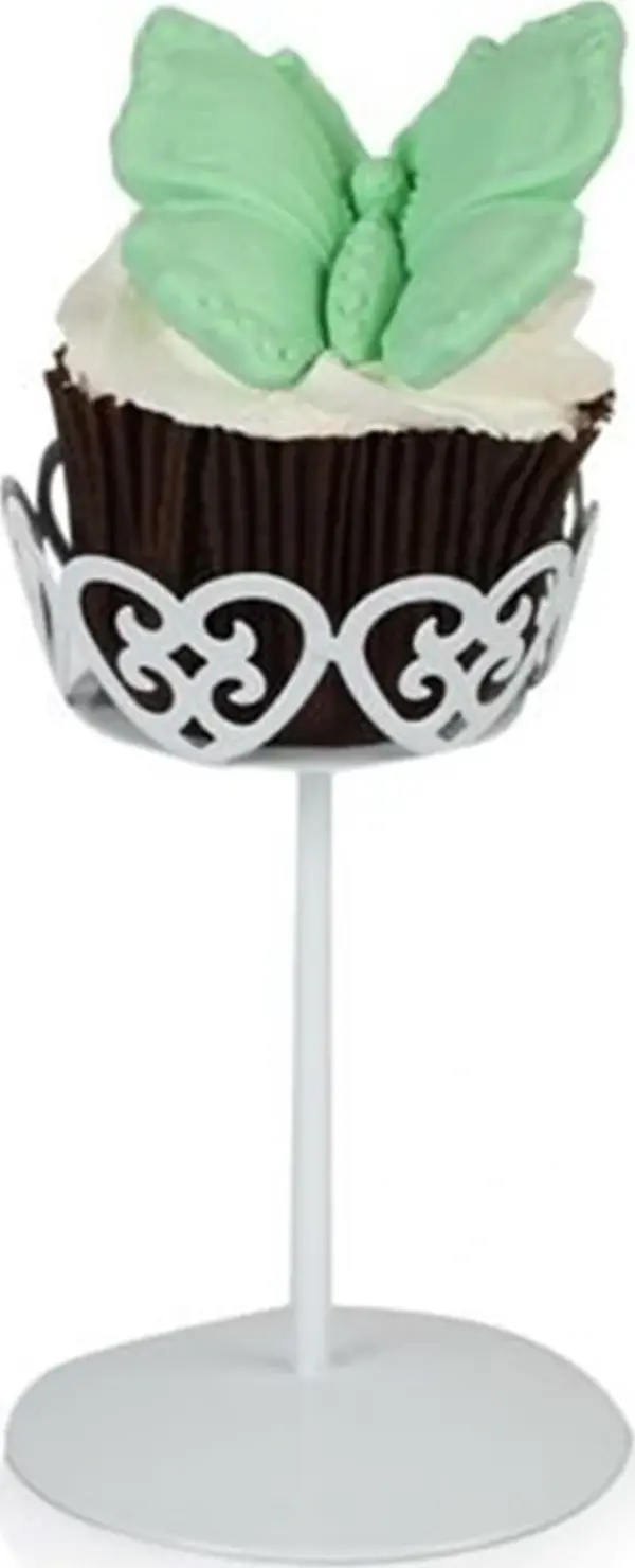 METAL CUPCAKE STANDI BEYAZ - Image 1
