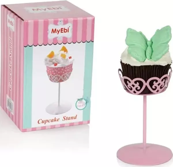 METAL CUPCAKE STANDI PEMBE - Image 1