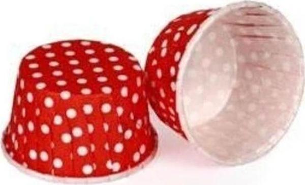 ÖZEL PET KAPSÜL 44*35mm 50 ADET KIRMIZI PUANTİYE - Image 1