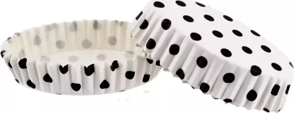 PET KAPSÜL - BEYAZ SİYAH PUANTİYE (OVAL) F11 - Image 1