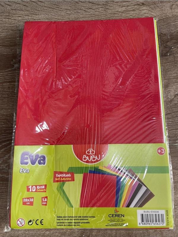 Bubu Yapışkanlı 10 Lu Karışık Eva - Image 1
