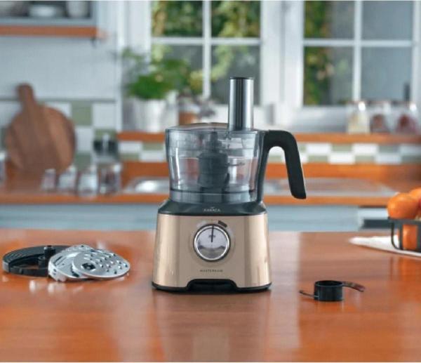 Karaca Mastermaid Power Essential Iconic Beige Mutfak Robotu, Blender Seti 2000 W - Image 1