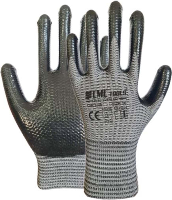 CMC TOOLS DESENLİ ZEBRA ELDİVEN GRİ SİZE:10 (CMC-1748) - Image 1